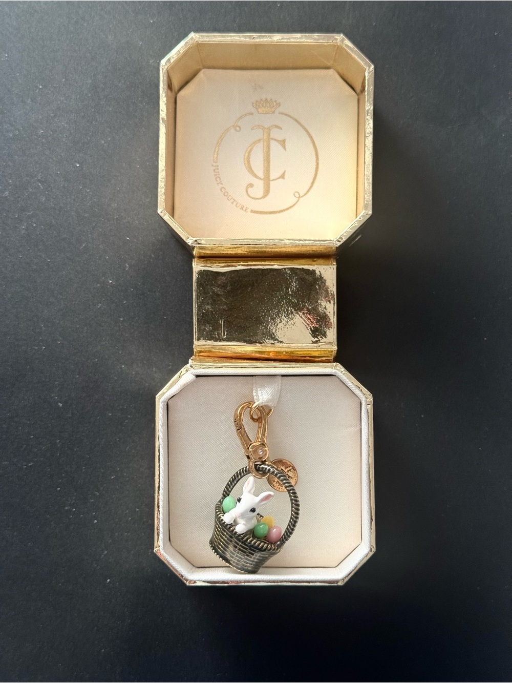 New Juicy Couture LTD ED 2013 Easter Basket Charm 4 Bracelet or Necklace